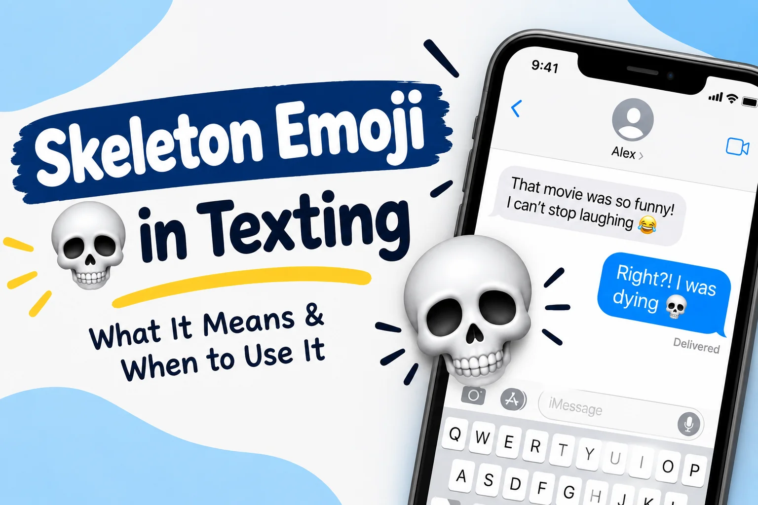 Skeleton Emoji 💀 in Texting